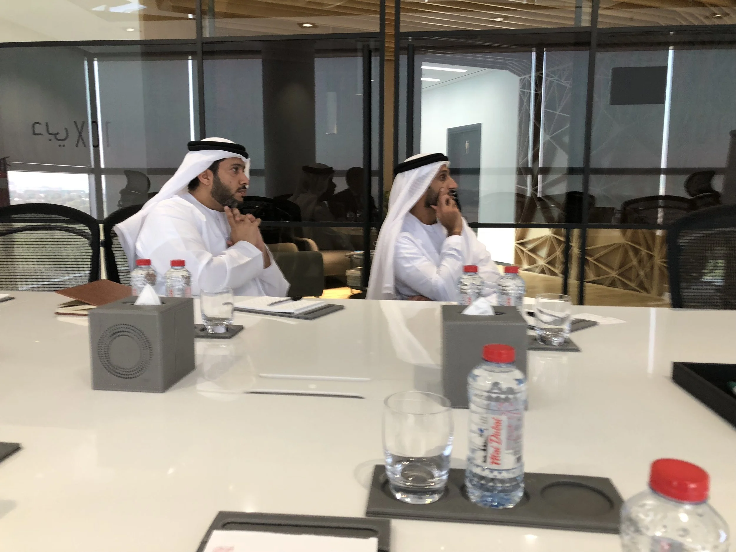 NORTH Inc visited Dubai investigating investment opportunities and demonstrated its Focals technology at Dubai Futures headquarters. Participants: His Excellency, Kahlfan Benloul, CEO, Dubai Futures VP , Technology, Dubai Futures