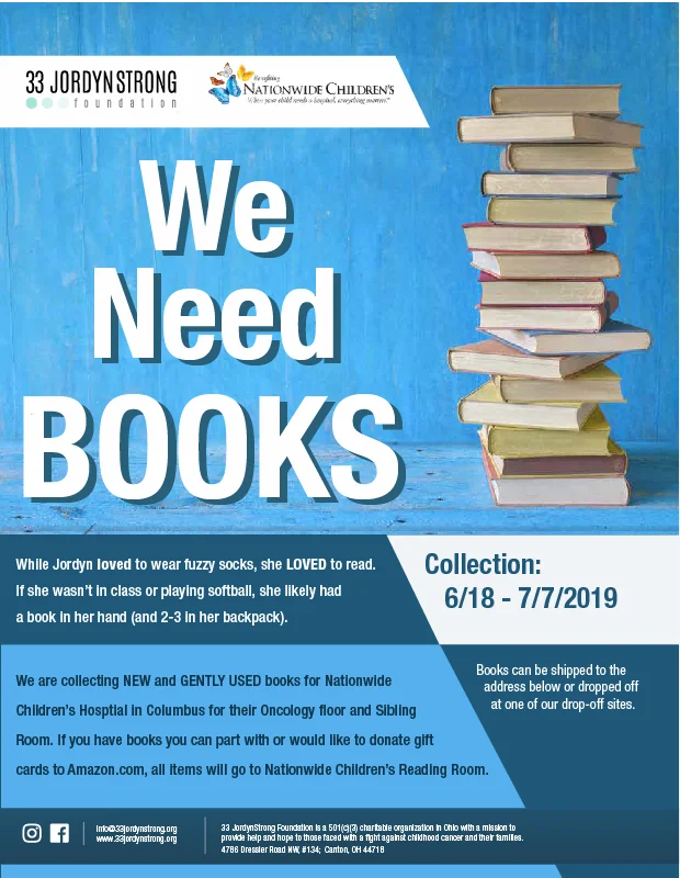 Book Drive for Nationwide Children's Hospital