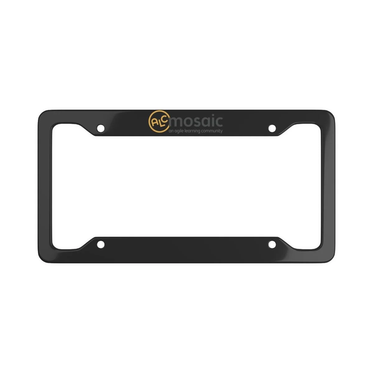 Mosaic License Plate Frame, Black — ALC Mosaic - an agile learning