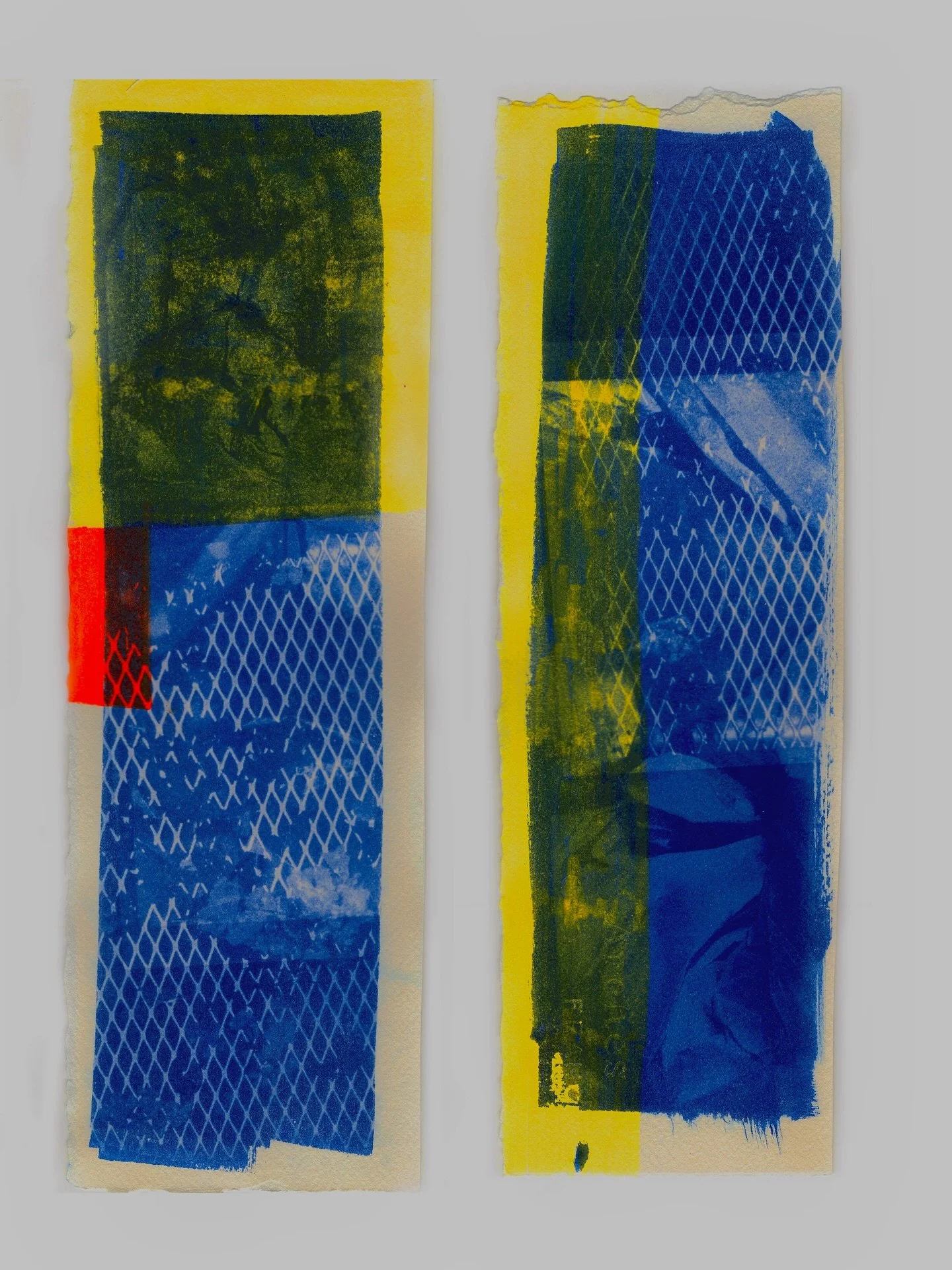 GATED - NEON CYANOTYPE