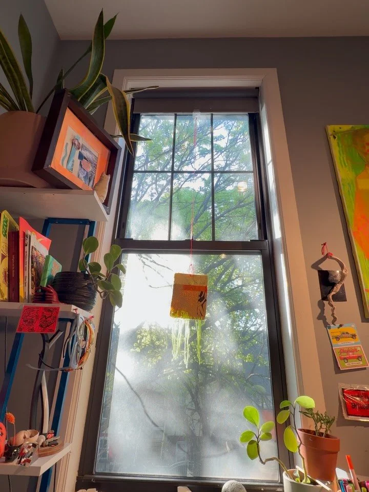 ~SUN TOTEM~

6&rdquo;x8&rdquo; - handmade paper and yarn

&ldquo;The little tendrils capture sun glows like whale teeth captures krill&rdquo; - i