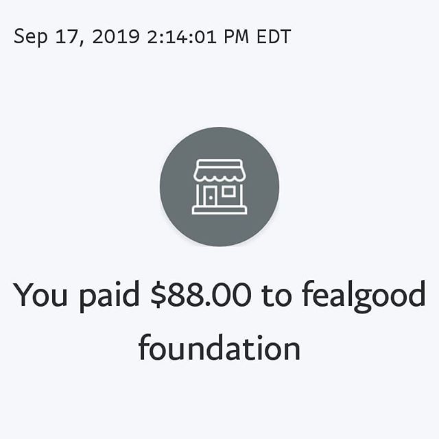 Psyched to announce we were able to donate $88 to the FeelGood Foundation after our show on 9/11!  It's not some huge number, but every little bit helps and we're proud to be a part of the solution to a huge problem, and proud of you guys for being a