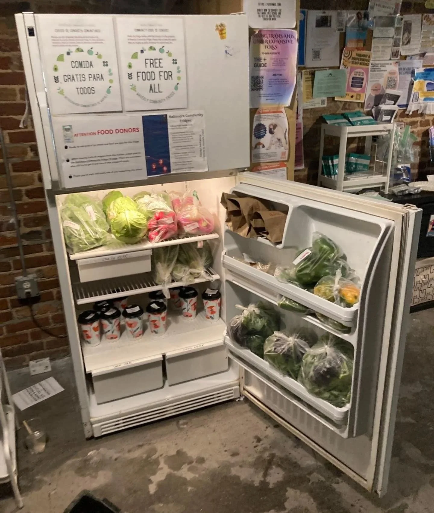 🙏 Thanks to so much community support, we were able to stock TWO Community Fridges in Baltimore City with lots of beautiful, fresh produce today! 

📍 209 McAllister/200 Eareckson Place (in the alley behind Hidden Harvest Farm)

📍 3128 Greenmount (