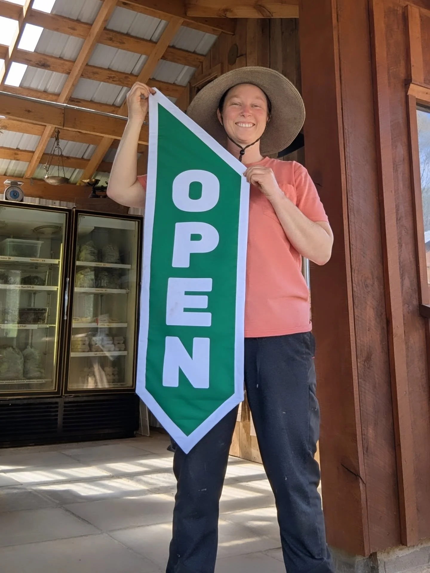 🎪 The farm stand is officially open! 

💫 Open all day, every day. Honor system, self serve.

🛍️ Come on by to shop farm products from us and our friends.