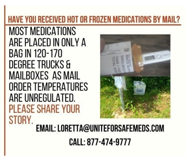 Received Hot or Frozen Medications From Mail Order Pharmacy? Share Your Story