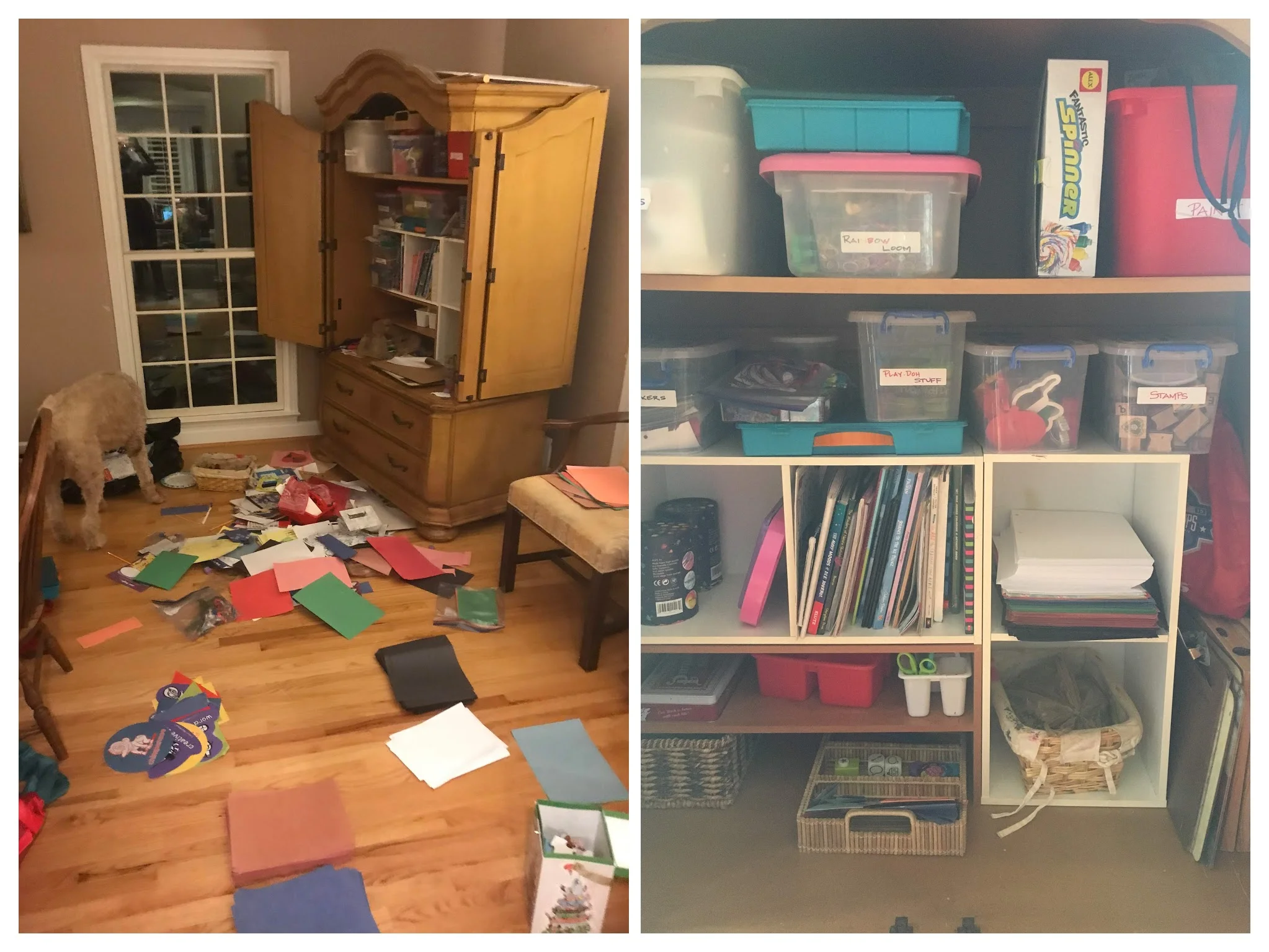 Arts & Crafts cabinet: before…and after!