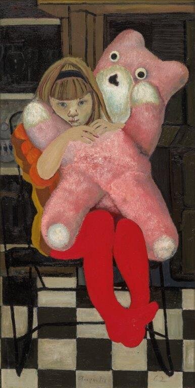  Jacqueline Fahey,  Augusta and Voss , 1962, Oil on board, Collection of the artist. 