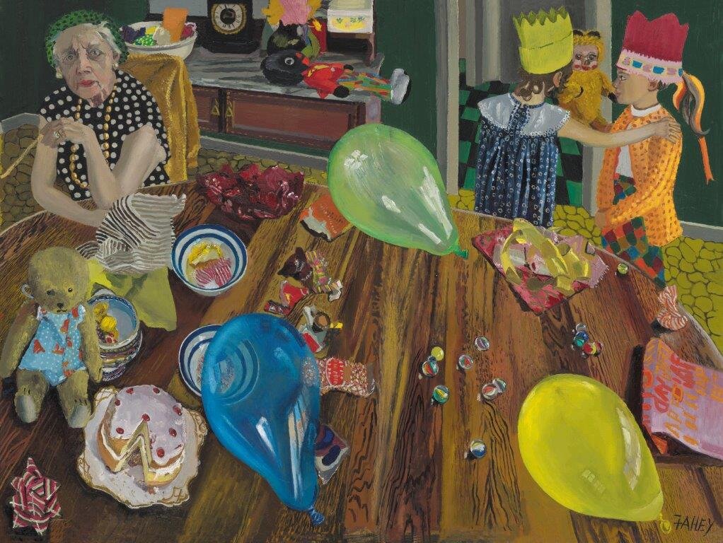  Jacqueline Fahey,  The Birthday Party , 1974, Victoria University of Wellington Art Collection, purchased 1986 