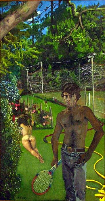 The Tennis Player circa 1971 Oil on board Wallace Arts Trust Collection, Auckland