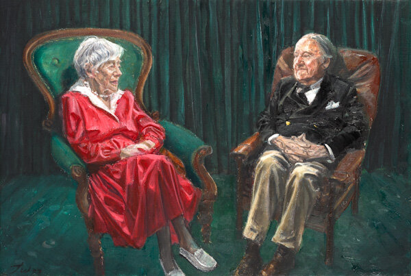  Freeman White,  Judy and Bill Williams,  2007, Oil on canvas, New Zealand Portrait Gallery Collection 
