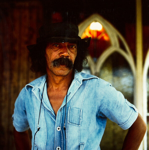  Jenny Hames,  Ralph Hotere,  c. 1986 ,Photograph, New Zealand Portrait Gallery Collection 