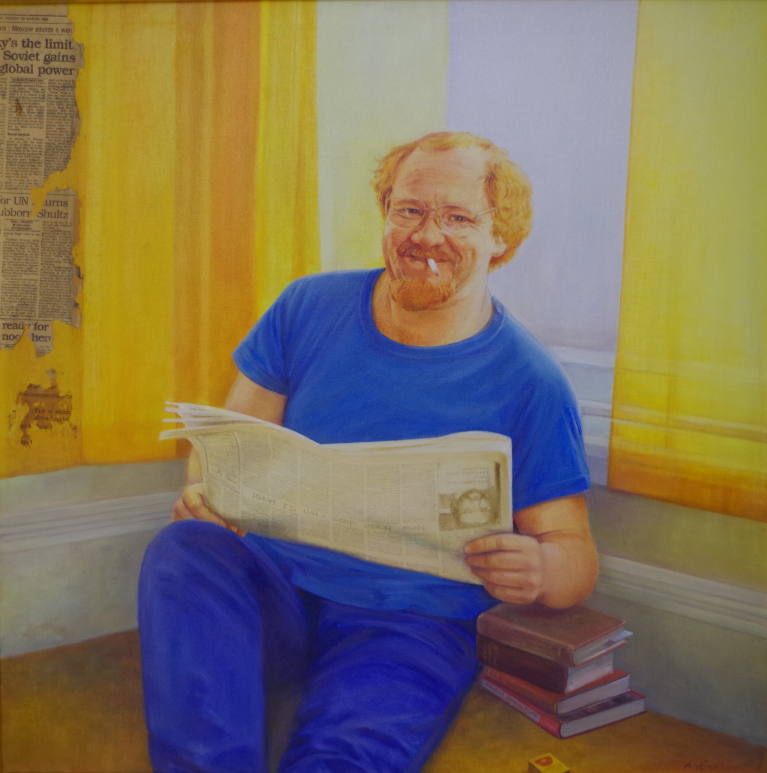  Robyn North King,  Portrait of Peter Hawes , 1986  Oil on canvas, New Zealand Portrait Gallery Collection, Gift of Jackie Abdust  