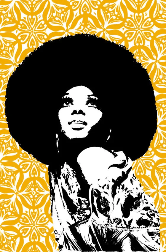 Plum Jam Tea Towel: Diana Ross 