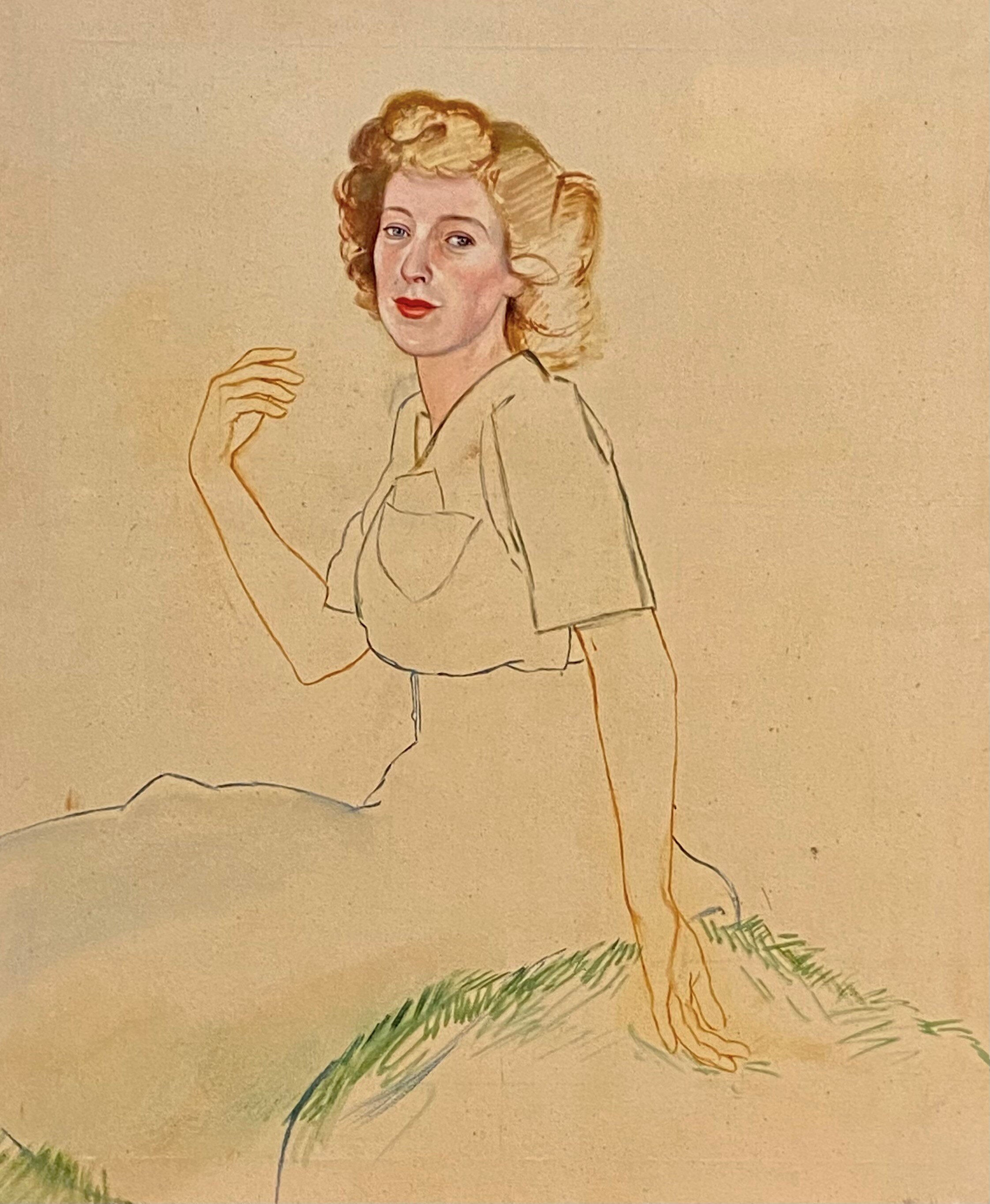 Leonard Mitchell, Mary-Annette Hay, 1945, NZPG.