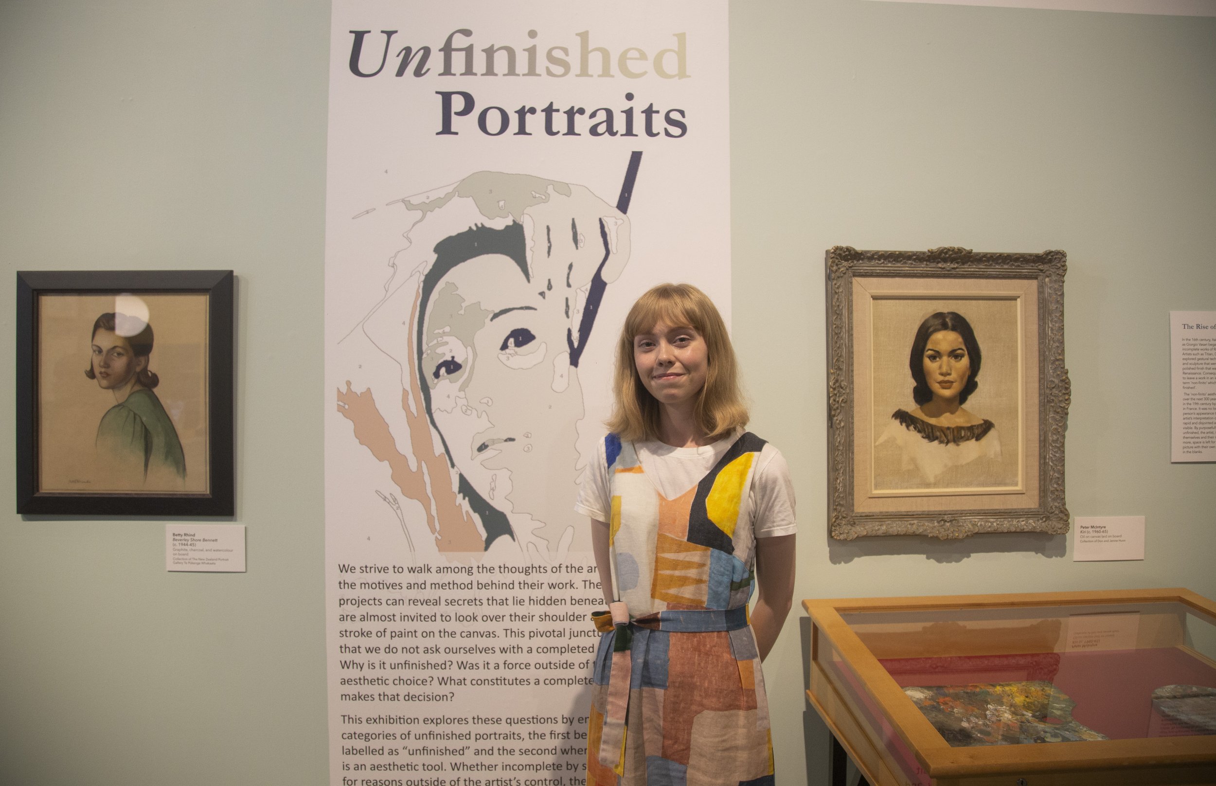 Curatorial Intern Lizzie Errington, Curator of Unfinished Portraits