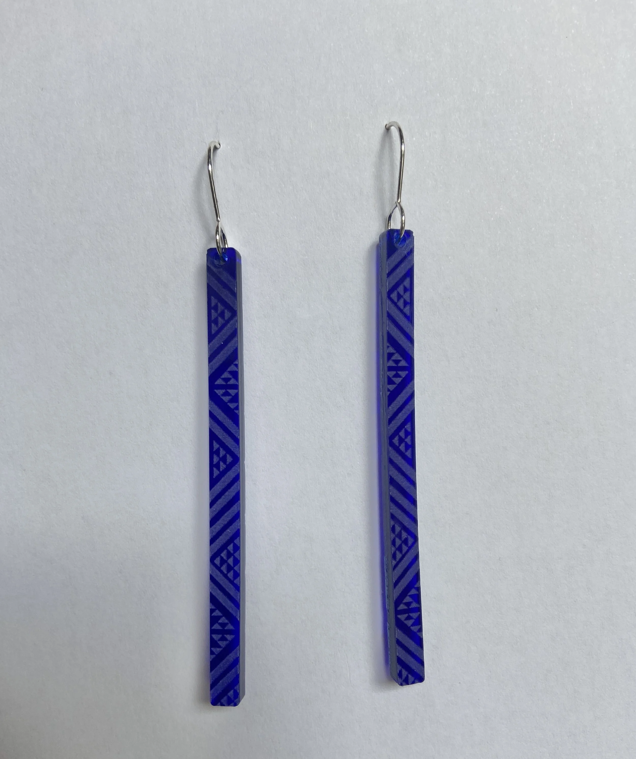 Nichola - Tāniko Purple Earrings