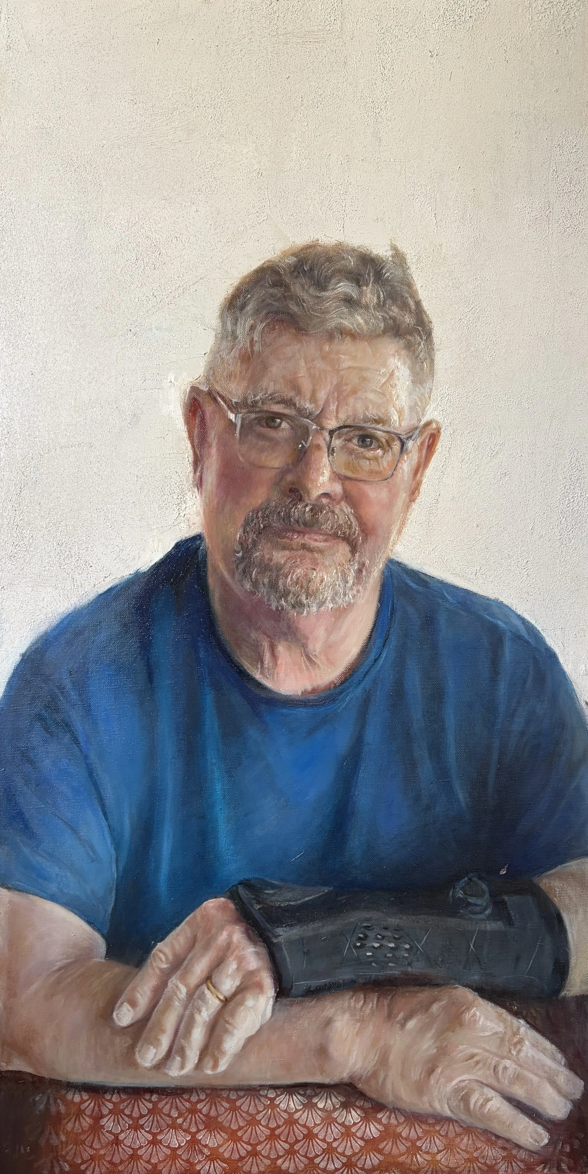 Yan Zhang, Silent Strength: A Portrait, 2025. Oil.
