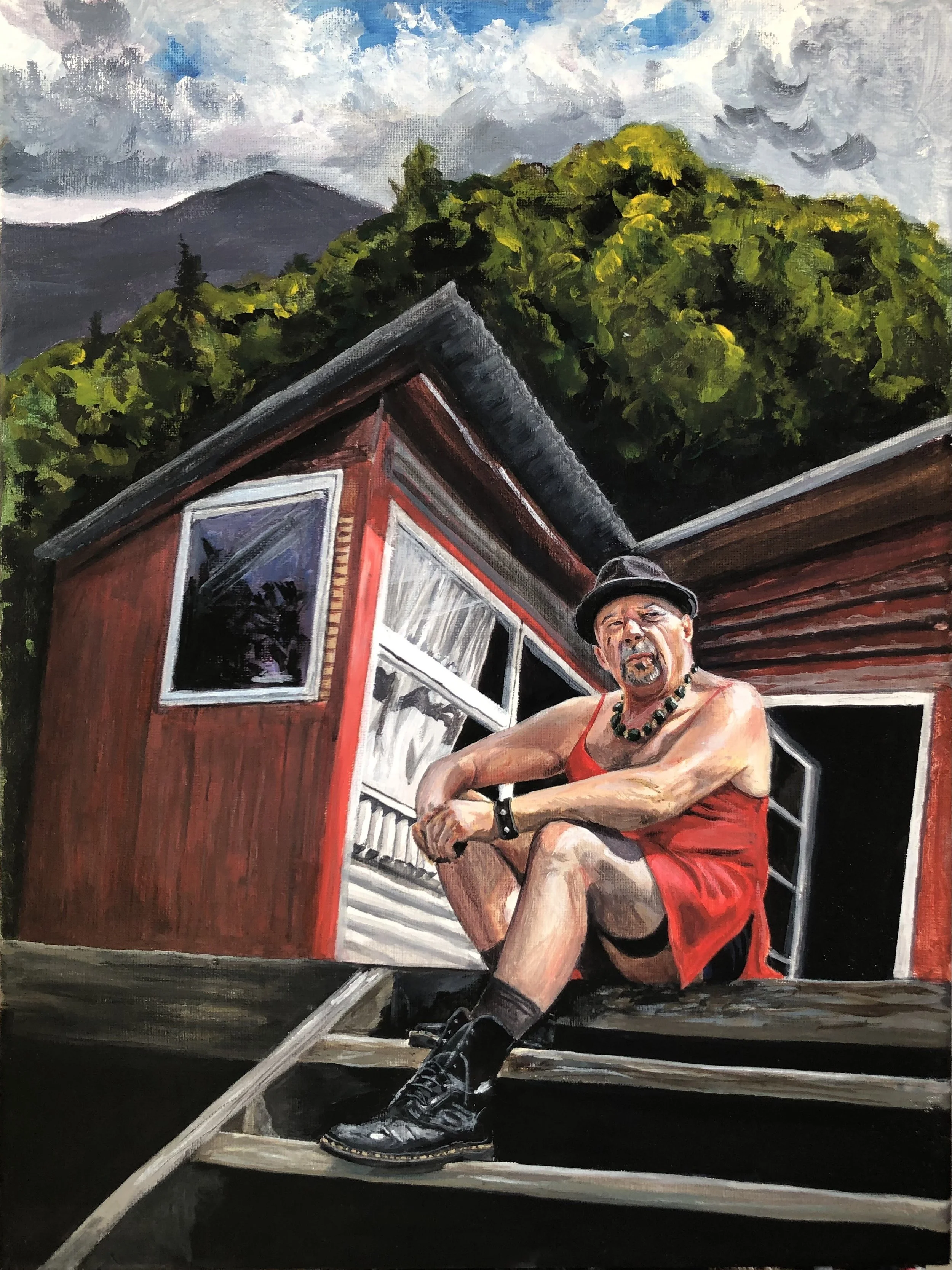 Jane Sheridan, Courage, 2026. Acrylic paint.