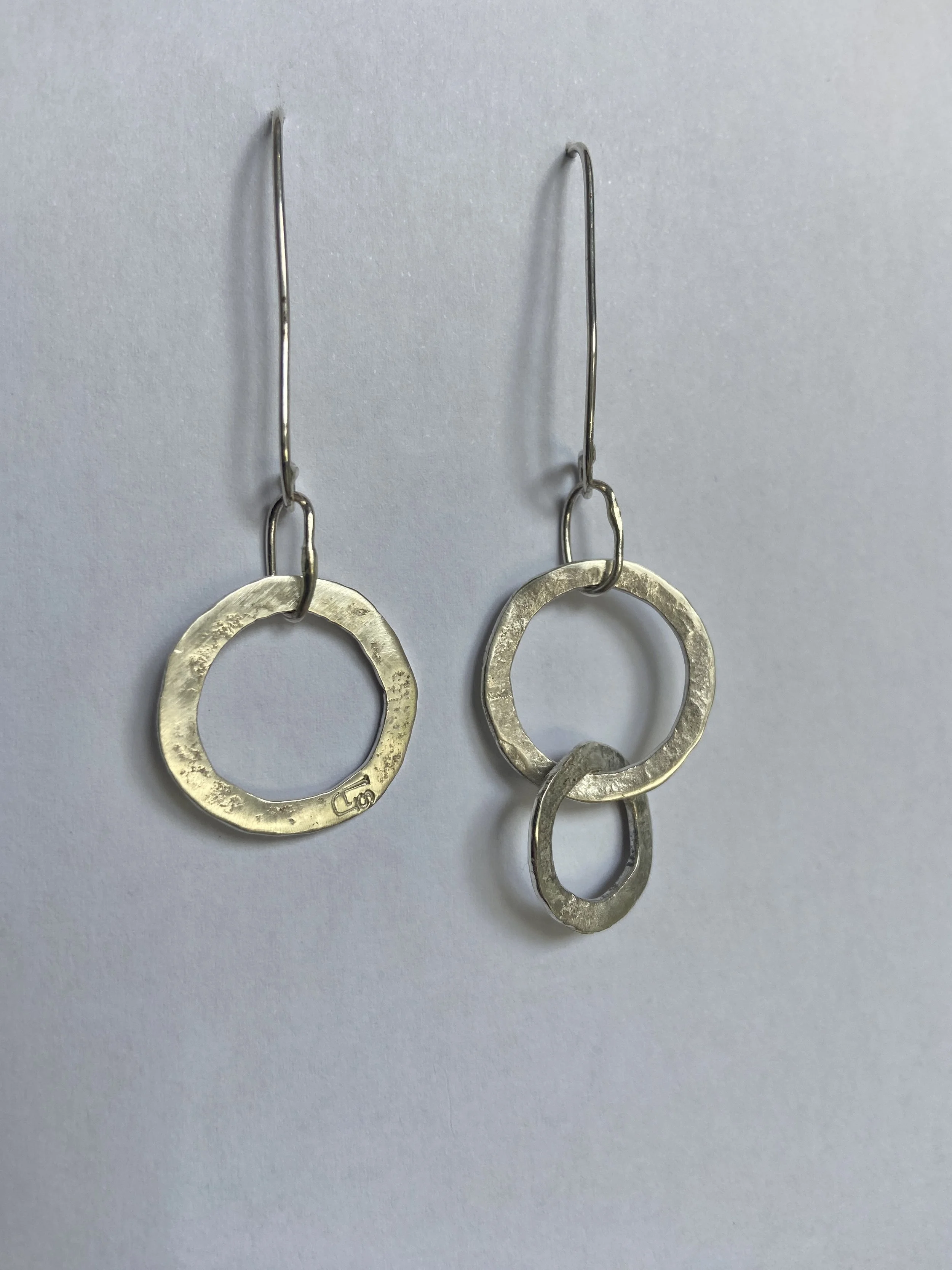 Louise Johns - Silver Hoop Earrings