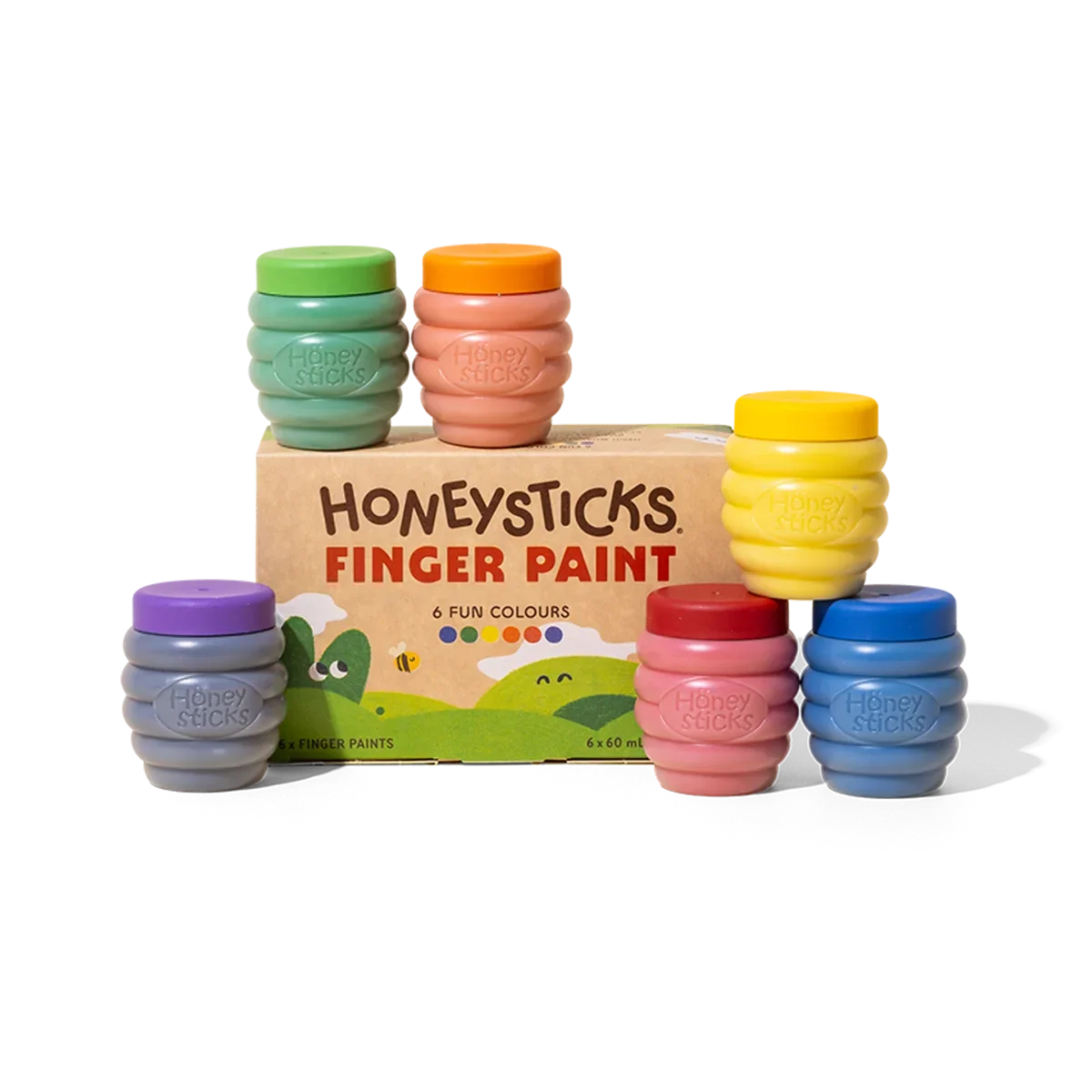 Honeysticks Finger Paint 6pk 55ml