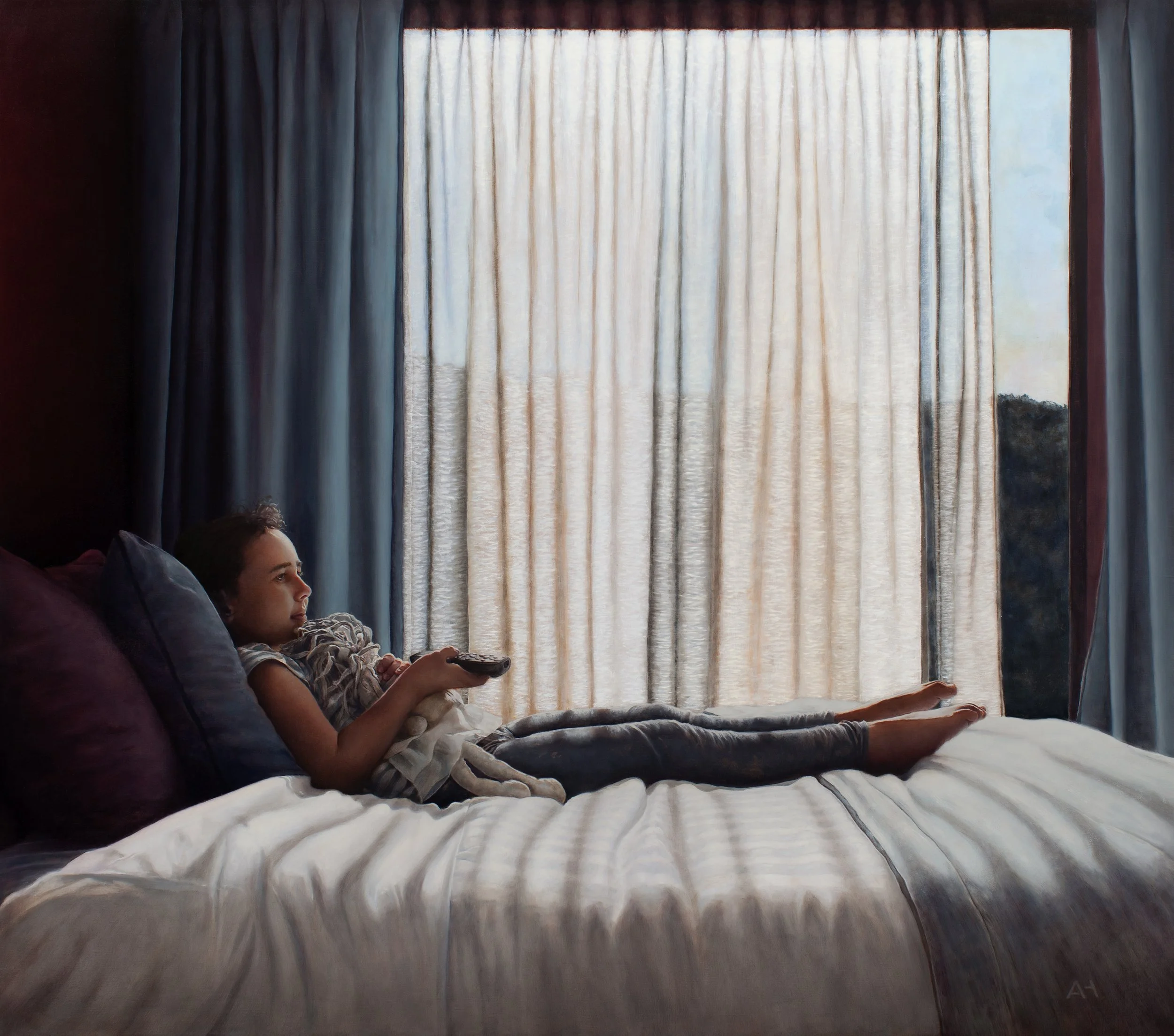 Andrew	Hunt, Ella, 2026. Oil.