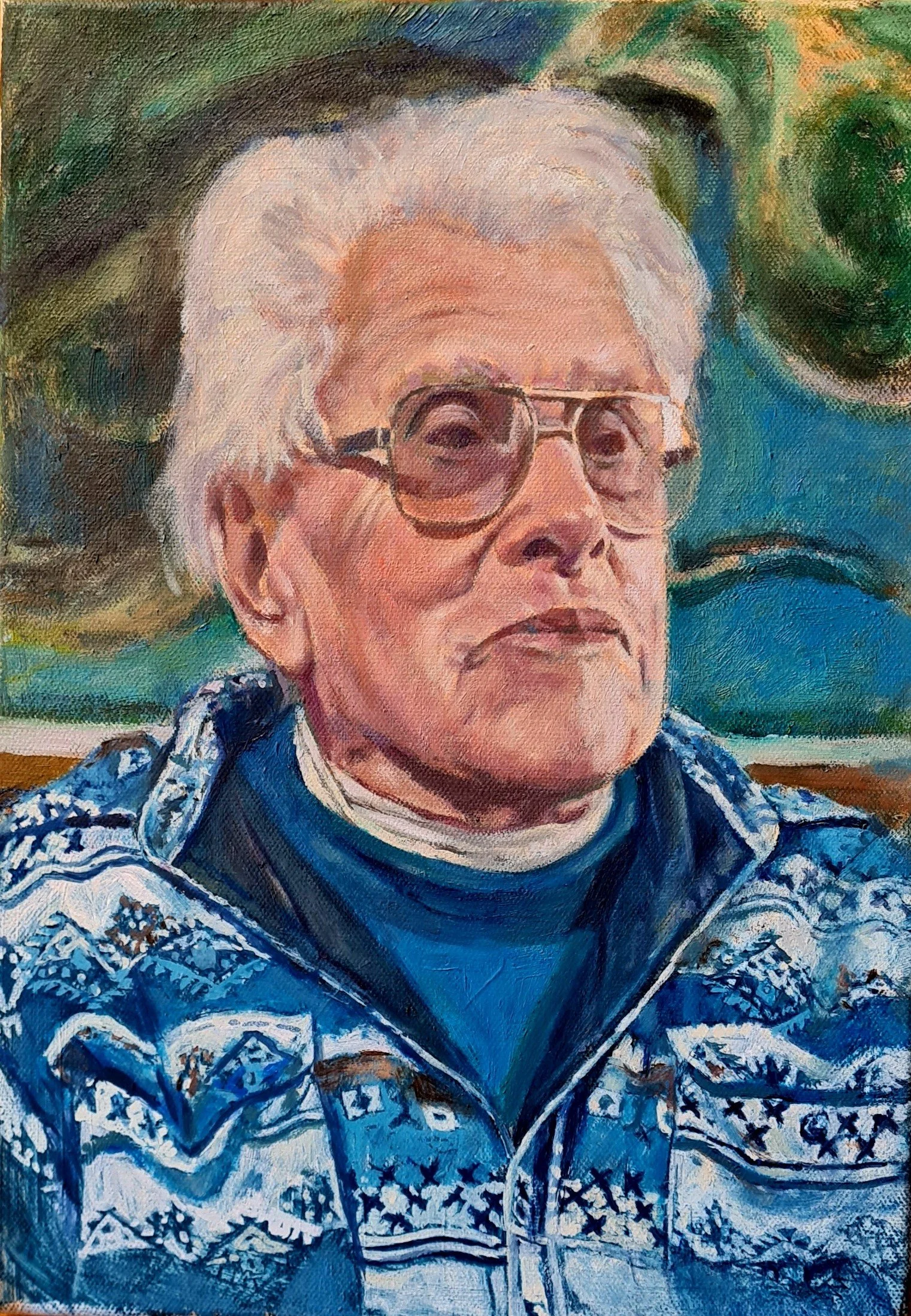 Belinda Wilson, Portrait of Christopher, 2024. Oil on canvas