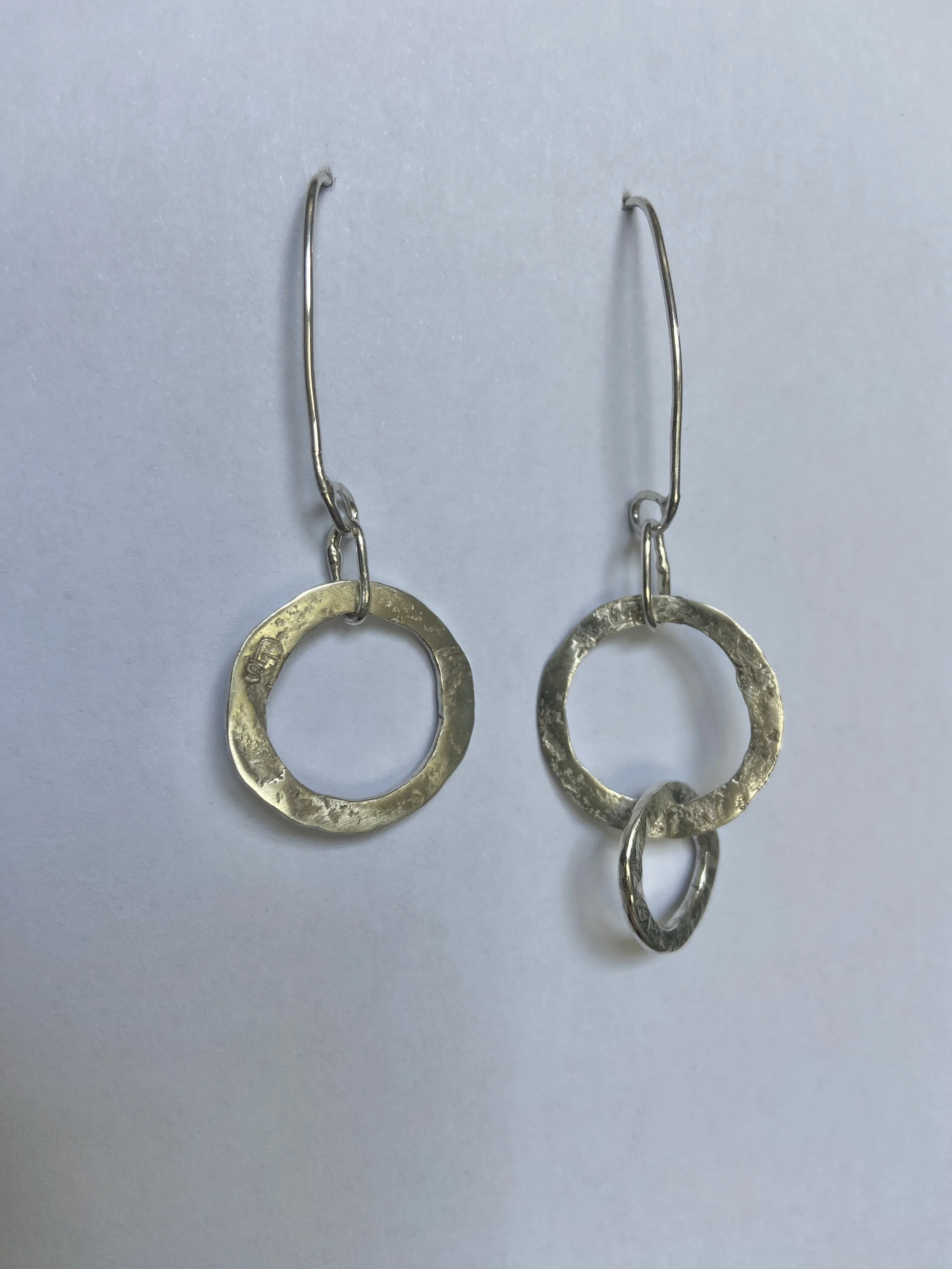 Louise Johns - Silver Hoop Earrings