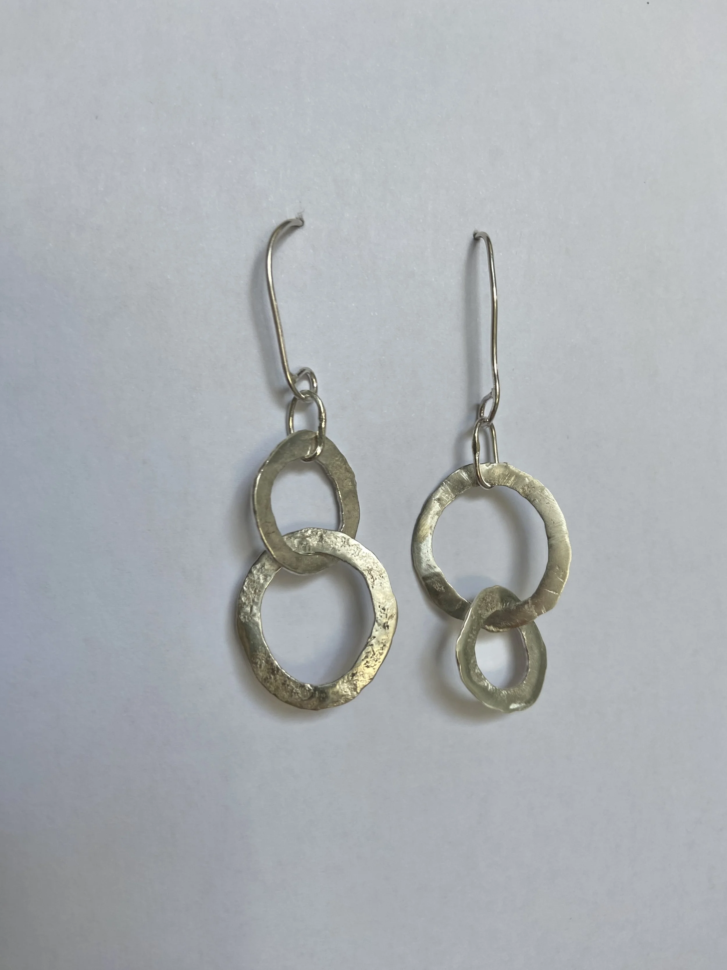 Louise Johns - Silver Hoop Earrings