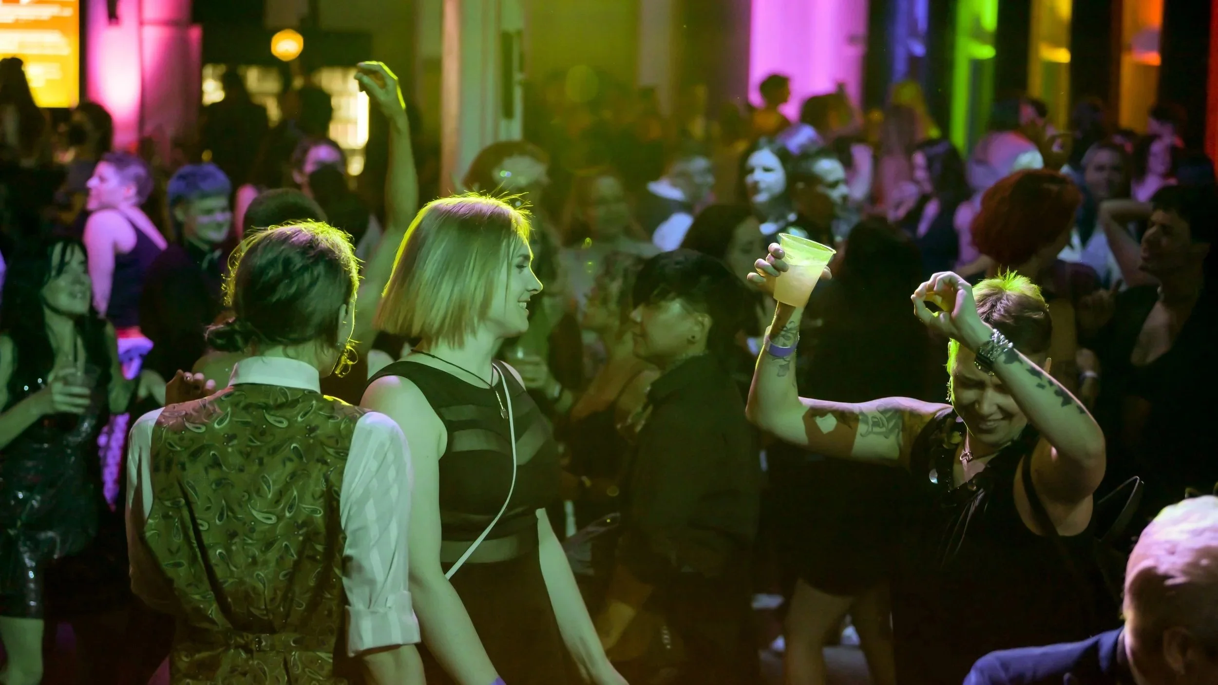 Confident dancing queers in Portland