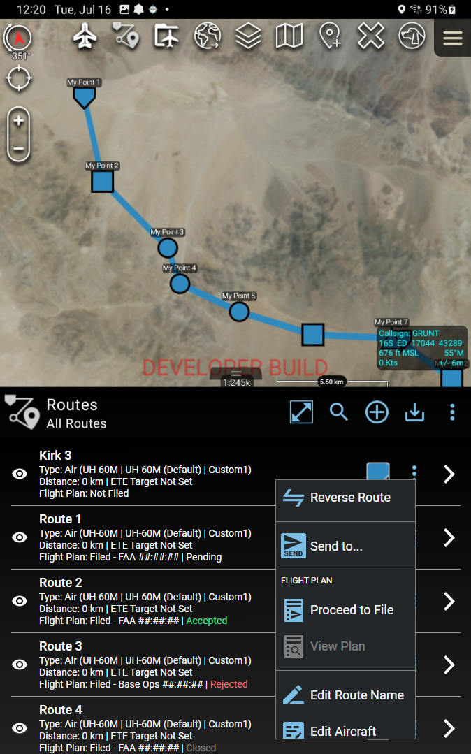 File Flight Plan Access from Overflow