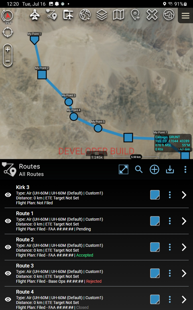 Route Home Page