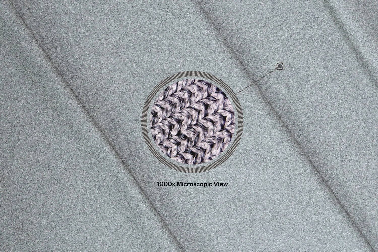The Kinetic Fabric is high-density Japanese warp-knit fabric that has the structure of a woven and the stretch of a knit. There are over 4000 yarns that the make width of the fabric.
