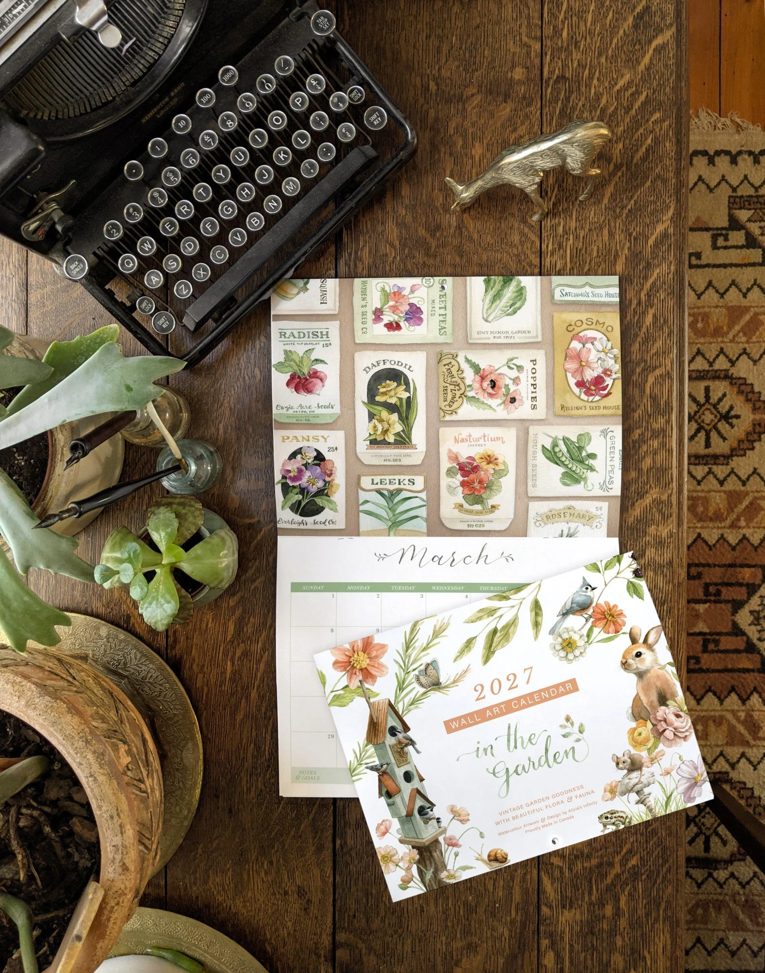 "In the Garden" 2027 Wall Calendar