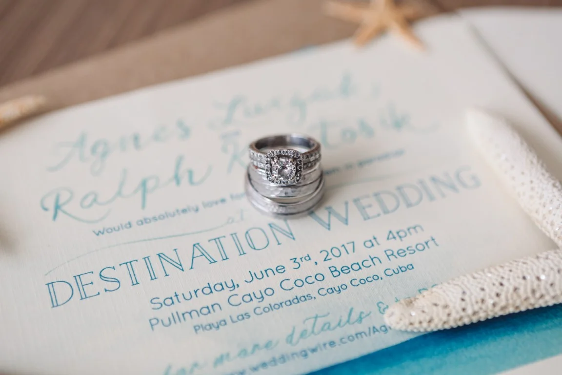 Tropical Beach Destination Wedding Invitations and Stationery by Alicia's Infinity - www.aliciasinfinity.com