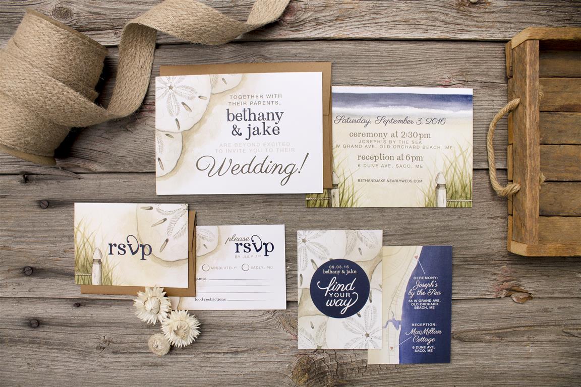 Nautical Sand Dollar Beach Wedding