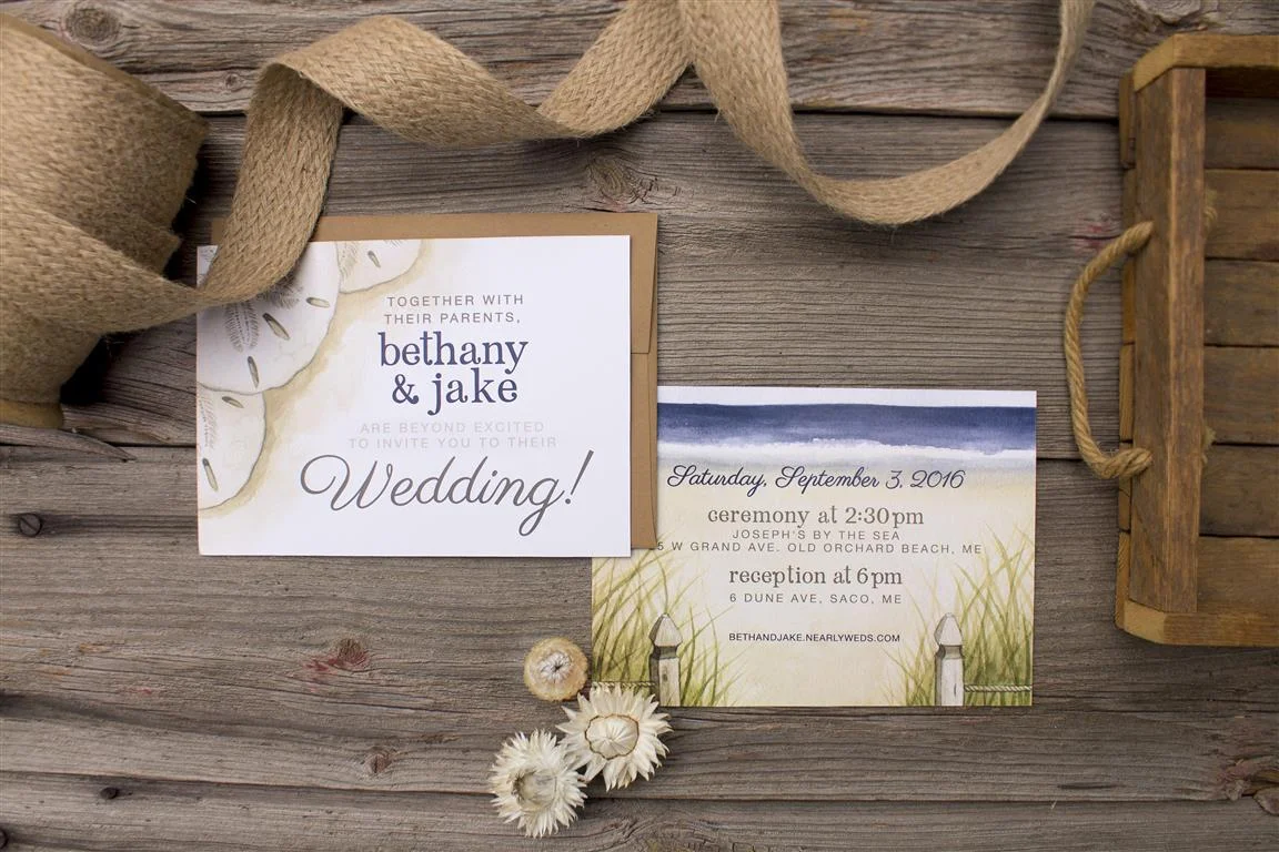 Nautical Sand Dollar Beach Wedding