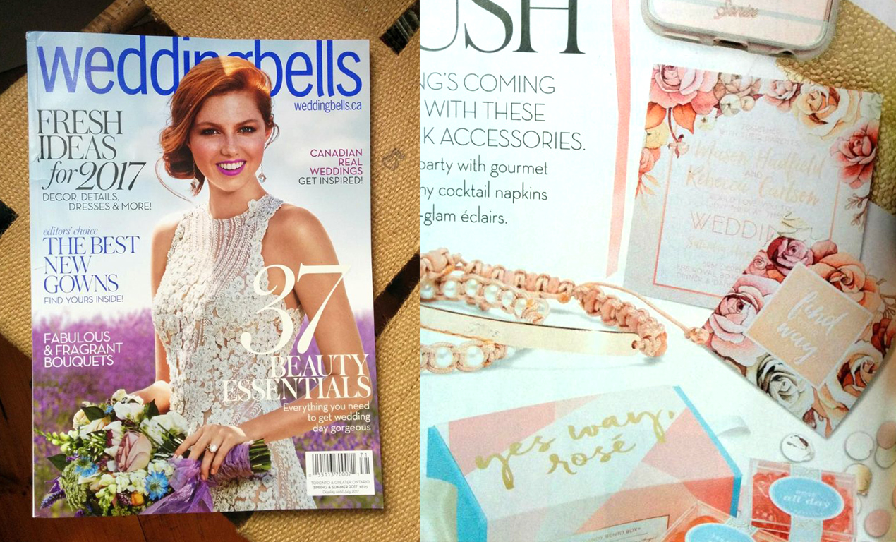 Weddingbells Magazine // First Blush Rose Gold Wedding Feature