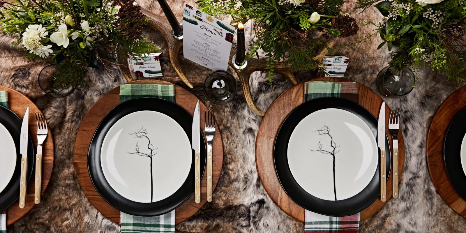 Canadiana Rustic Plaid Watercolour Wedding Invitations by Alicia's Infinity - www.aliciasinfinity.com