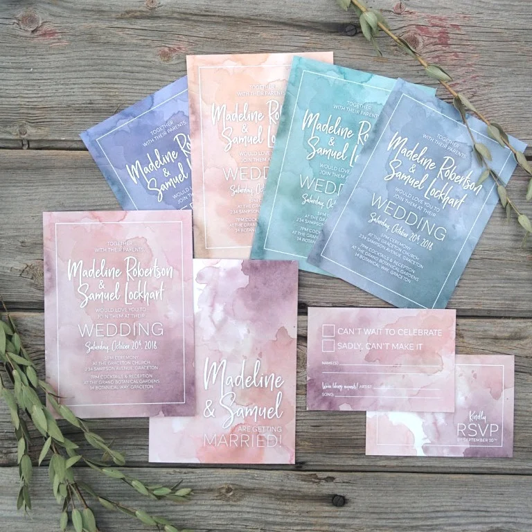 Rectangle Watercolour Wash