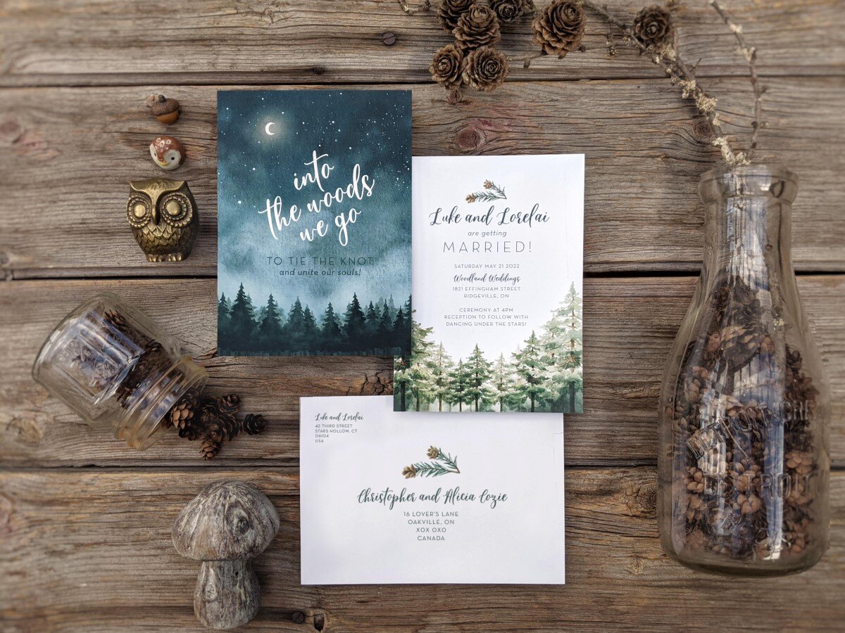 Forest Trees Outdoor Wedding