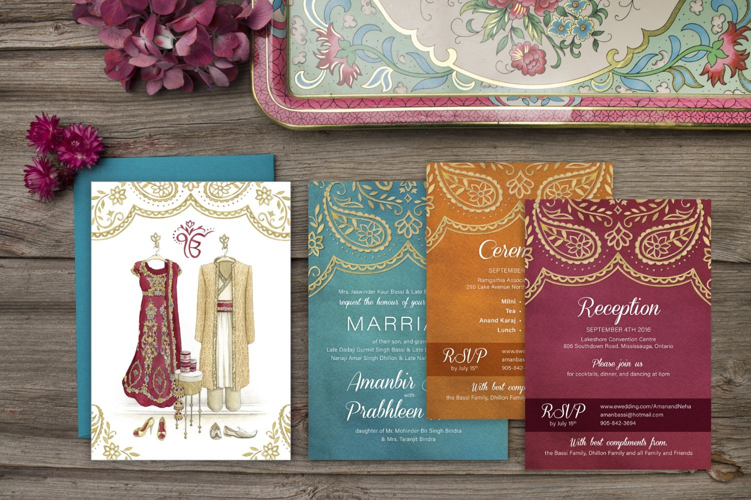 Colourful wedding invitations | Honestweddingadvice.com