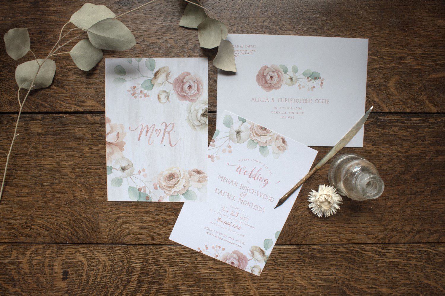 Rustic Whitewashed Barnboard with Florals