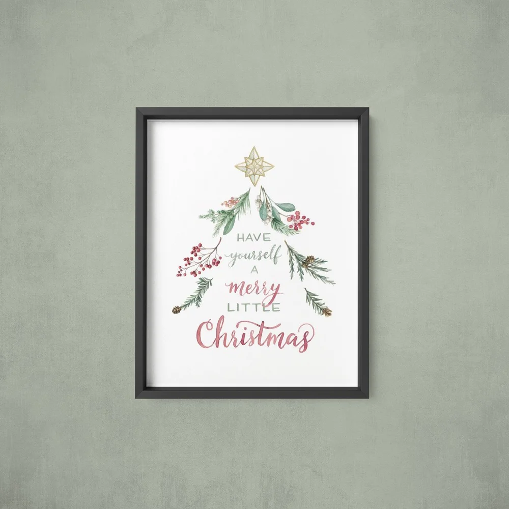 Have Yourself a Merry Little Christmas Tree Art Print — Alicia's Infinity for Free Printable Have Yourself A Merry Little Christmas
