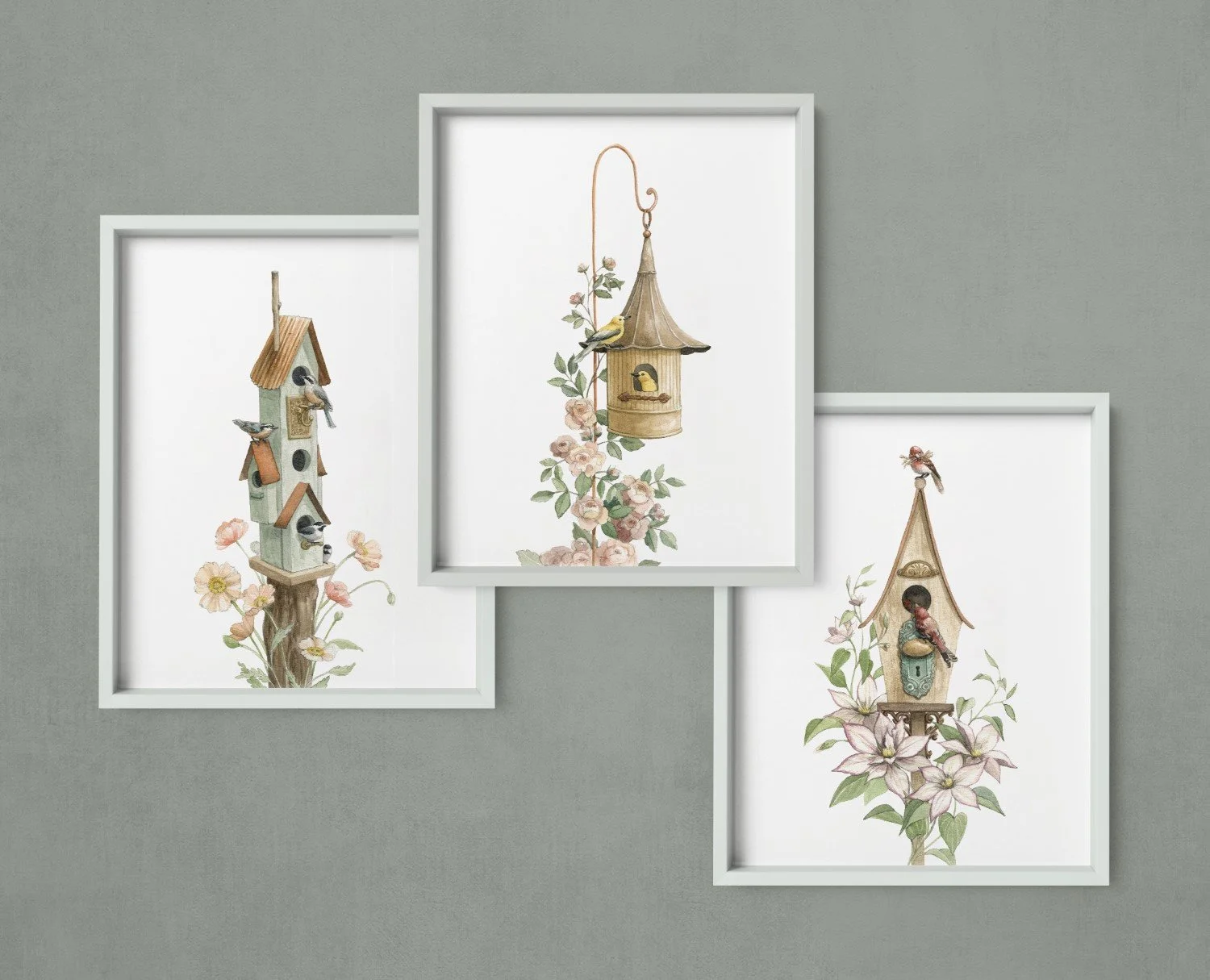 Birdhouses Individual Framed (Custom).jpg
