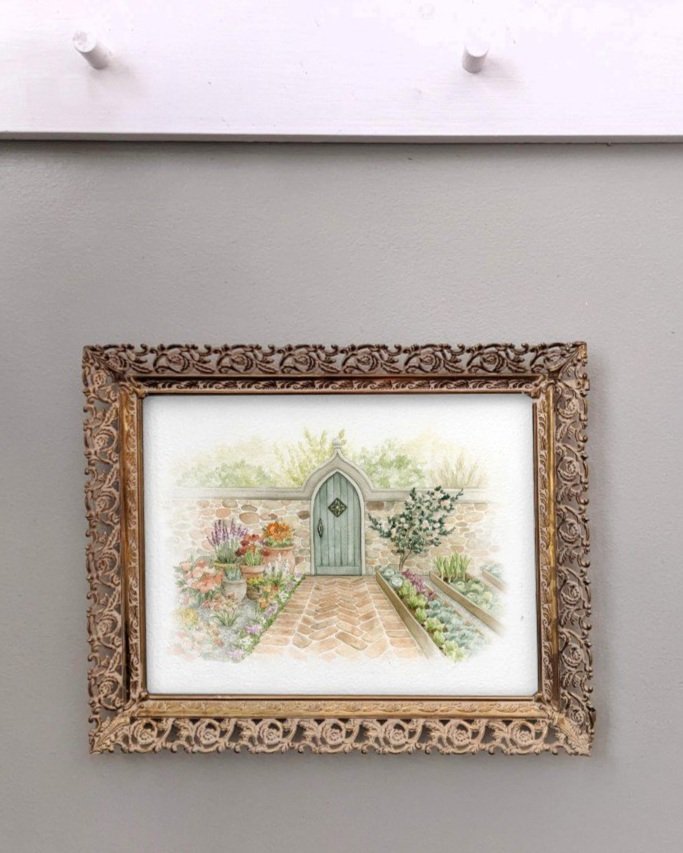 Secret Garden Gate Art Print