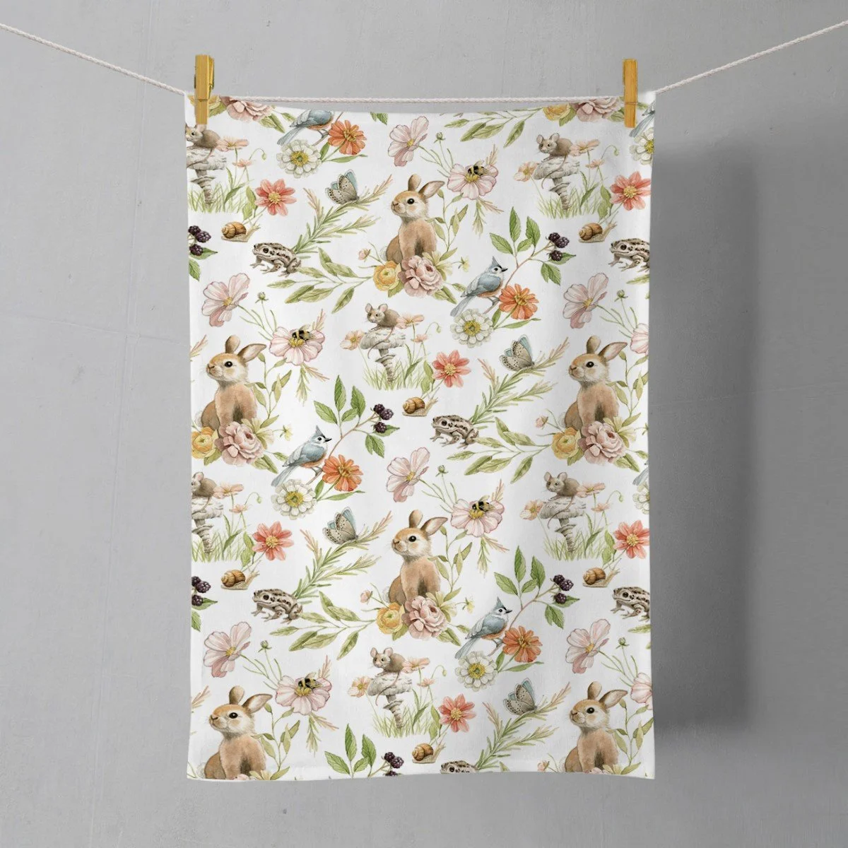 Flora and Fauna Pattern Tea Towel 1 (Custom).jpg