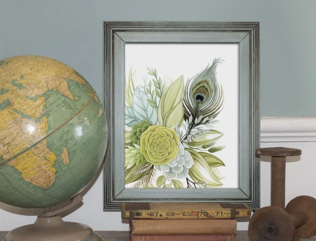 Peacock-Feather-With-Leaves-Painting-Vintage-Globe-Frame-aliciasinfinity (Medium).jpg