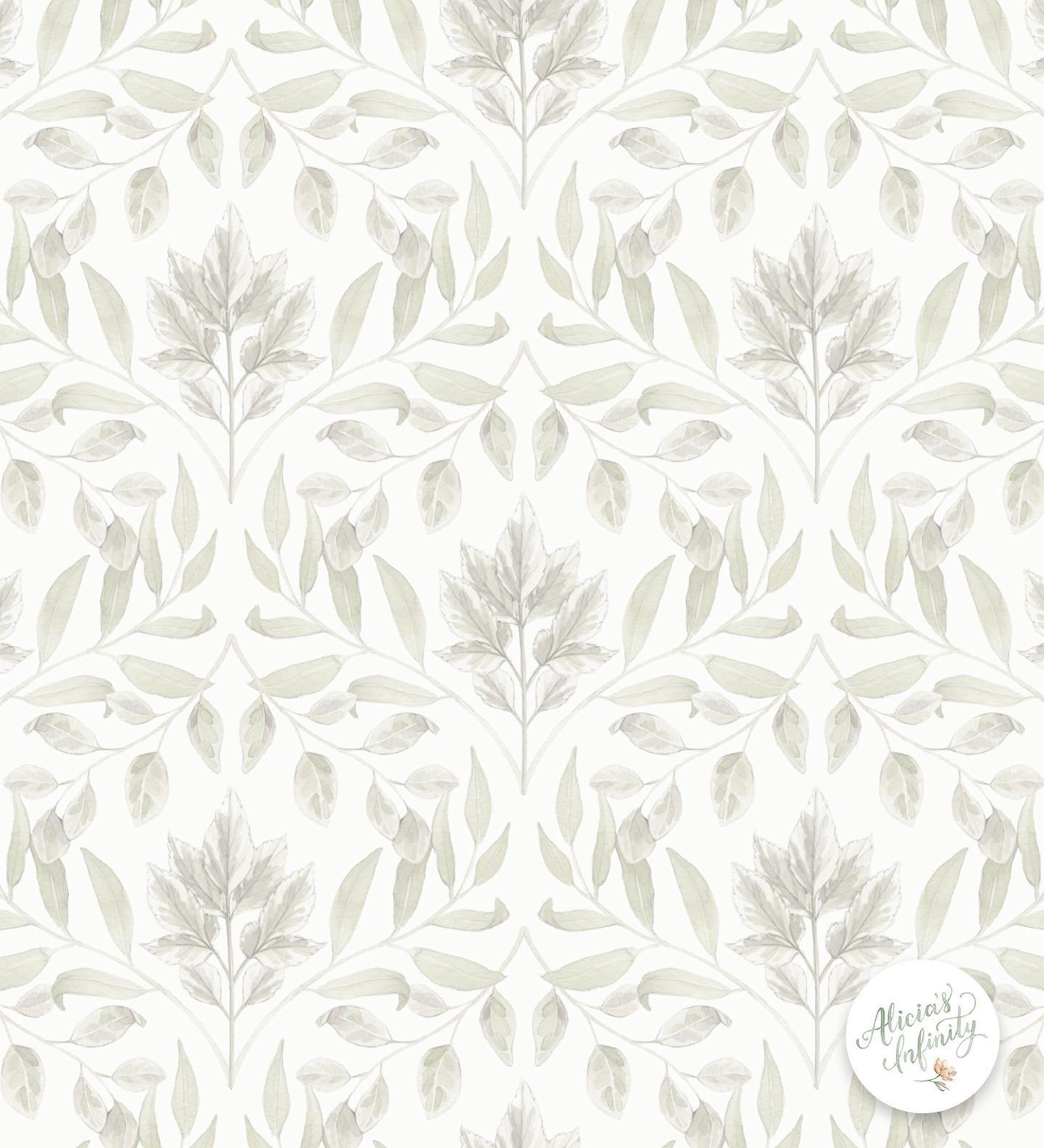 Here&rsquo;s my next design for #oneadayinmay2024 :) I&rsquo;m not yet sure if this will be part of a collection or a standalone design, but I think this would be so pretty as wallpaper or curtains! I made a couple colour variations on the second sli