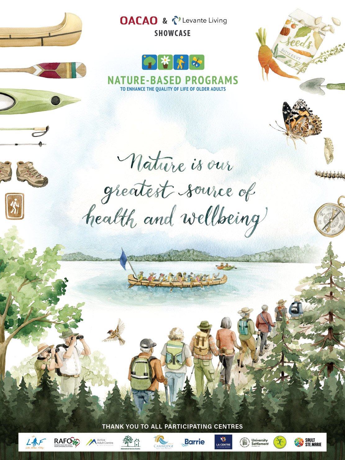 OACAO Nature-themed Illustrator Promo Poster