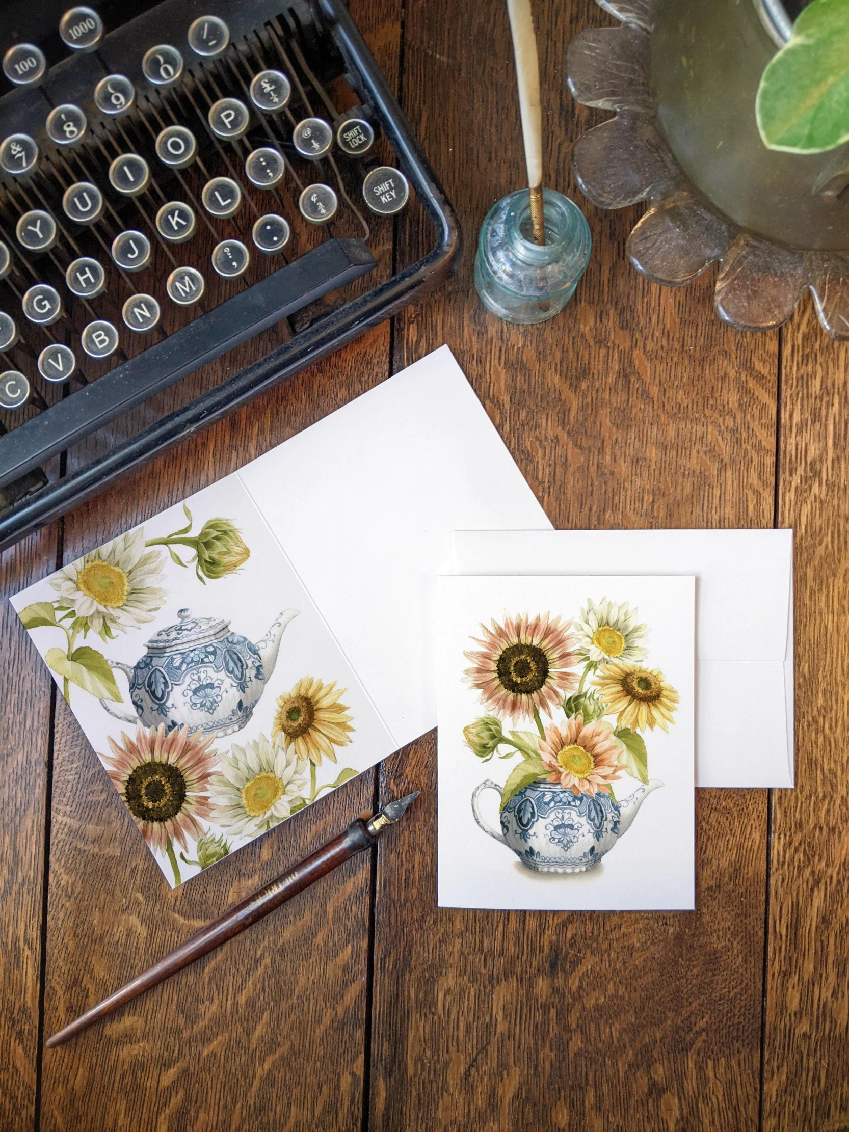 Sunflower Delft Teapot Card Photo 4 (Custom).jpg